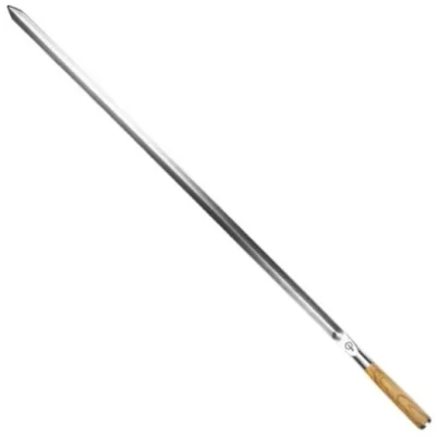 Afbeelding van Forged Churrasco Barbecue V vorm Spies 76,5 Cm Lichtbruin
