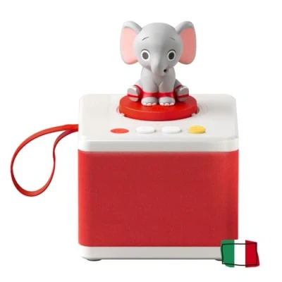 Image de FABA Histoires blanches pour enfants, caisse audio avec personnage sonore Ele l&#039;éléphant, jeu éducatif, contenu à partir de 3 ans