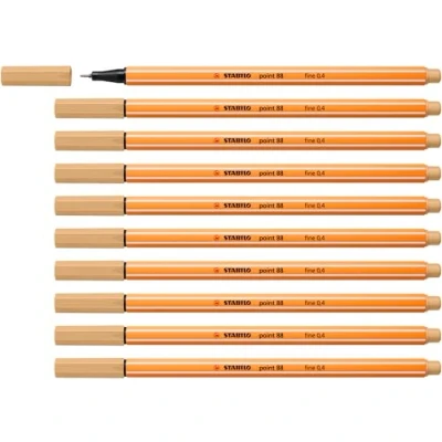 Afbeelding van Stabilo Fineliner point 88/88 licht oker 1 stuk 10 stuks