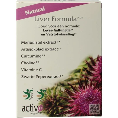 Afbeelding van Activo Lever Formule Plus Capsules 60VCP