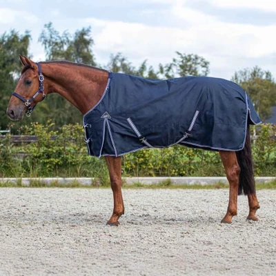 Afbeelding van QHP Outdoordeken Turnout Luxe 50gr maat 115/155 Navy