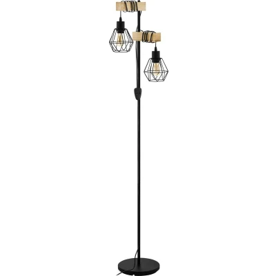 Afbeelding van EGLO Townshend 5 Vloerlamp E27 166,5 cm Zwart/Bruin