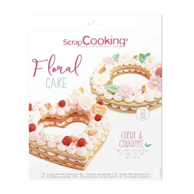 Afbeelding van Scrapcooking Cake Template Floral Set/2