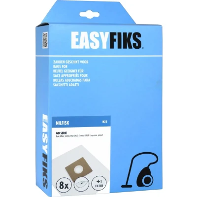 Afbeelding van Easyfiks N25 stofzuigerzakken Geschikt voor Nilfisk Coupe Neo 8 stuks