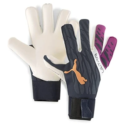 Afbeelding van Puma Ultra Grip 1 Hybrid Pro Black Orange Pink Keepershandschoenen Maat 9