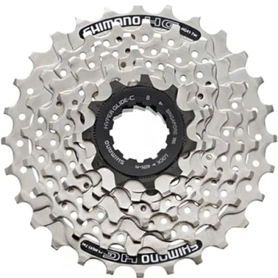 Afbeelding van Cassette 7 speed Shimano HG41 11 28T zilver (werkplaatsverpakking á 10 stuks)