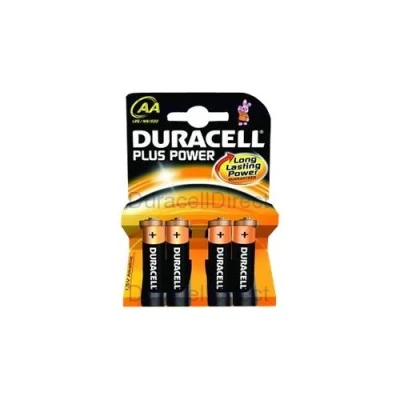 Image de Duracell Plus Power MN1500 batterie type AA Alcaline x 4