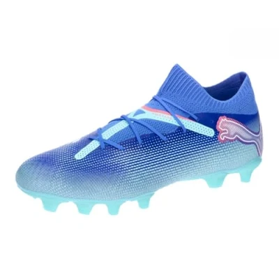 Afbeelding van Puma Future 7 PRO FG/AG Voetbalschoenen met kunststof noppen, Heren, Maat: 40, Bluemazing/white/electric peppermint Textiel/ synthetisch