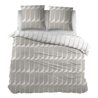 Afbeelding van Snoozing Agnes Dekbedovertrek Tweepersoons 200x200/220 cm Taupe