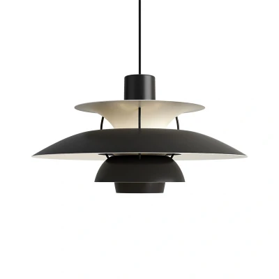 Afbeelding van Louis Poulsen PH 5 Mini Hanglamp Monochrome Black Pot Interieur