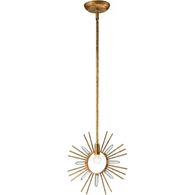Afbeelding van Gilded Nola LED Pendelarmatuur Sun King 1X E27 Max 60W Dimbaar Gold Leaf