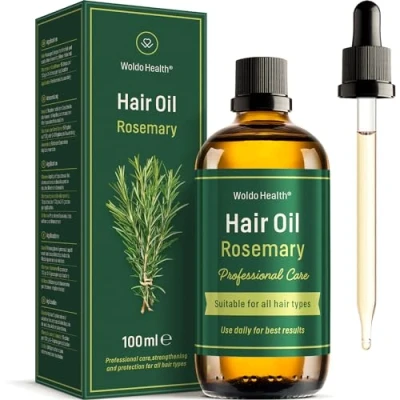 Image de Haarolie met rozemarijnolie, biotine, vitamine E &amp; B7 100ml pipet voor makkelijke dosering