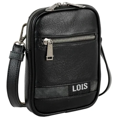 Afbeelding van Lois schoudertas voor heren en praktisch modieus transport Ontdek onze collectie al uw behoeften. 310217, zwart