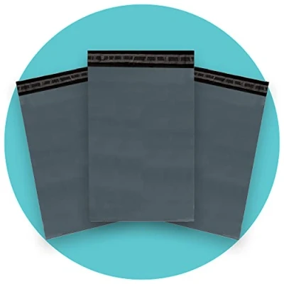 Afbeelding van Triplast 100 stuks verzendzakken van kunststof, grijs, 22,9 x 30,5 cm