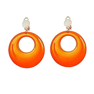 Afbeelding van WIDMANN Fluo oranje oorbellen Accessoires &gt; Sieraden