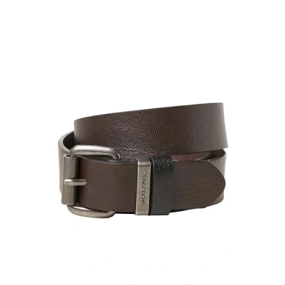 Afbeelding van Jack &amp; Jones Jacaron BELT Riem, Heren, Maat: 80, Brown stone
