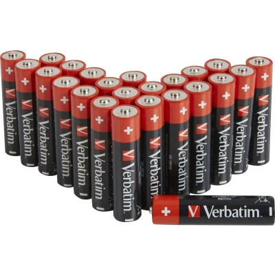 Afbeelding van Verbatim Batterij Alkaline, Micro, AAA, LR03, 1.5V Premium, Doos (24 pack)