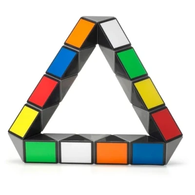 Afbeelding van Rubik&#039;s Twist, Kleurrijke 3D puzzel, om op te vouwen en draaien vormen, voorwerpen dieren creëren