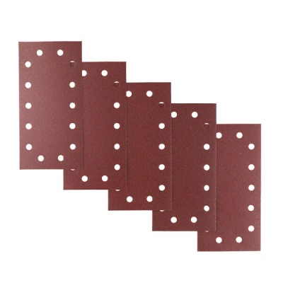 Afbeelding van Schuurstroken 1/2 vlakschuur 115x230mm met klittenband, K60