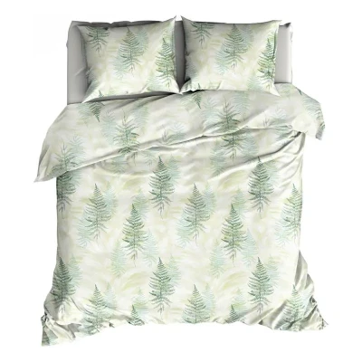 Afbeelding van Satin d&#039;Or Felci Dekbedovertrek Lits jumeaux 240x200/220 cm + 2 kussenslopen 60x70 Groen