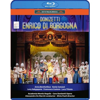 Afbeelding van Anna Bonitatibu, Sonia Ganassi, Coro Donizetti Opera Enrico Di Borgogna (Blu ray)