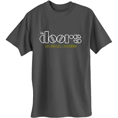 Afbeelding van The Doors Heren Tshirt XL LA California Grijs