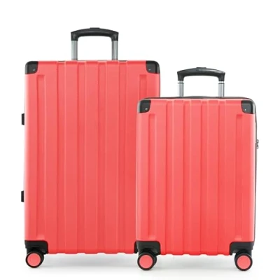 Afbeelding van HAUPTSTADTKOFFER Q Damm Hartschalenkoffer trolley, TSA, 4 rollen, Koraal, Kofferset