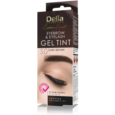Image de Delia Cosmetics Cameleo Teinture crème pour sourcils Marron foncé 3.0