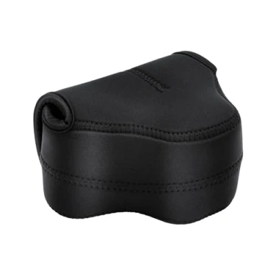 Afbeelding van JJC OC F1BK Neopreen zwart spiegelloze cameratas met lens formaat tot 127 x 85 84 mm / 5 3,3 cm (b h d)