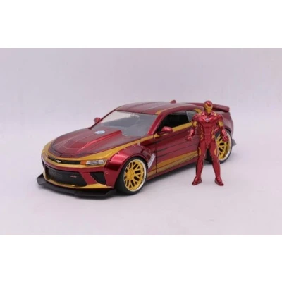 Afbeelding van JADA TOYS CHEVROLET Camaro SS Hollywood Rides Ironman 1/24, rood/goud