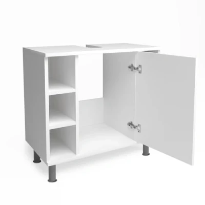 Afbeelding van Vicco Wastafelonderkast Fynn, Wit/Wit, 60 x 54 cm
