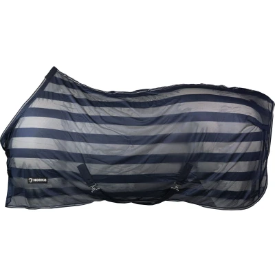 Afbeelding van Horka Vliegendeken met Strepen Blauw 125/175