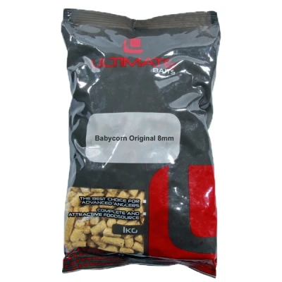 Afbeelding van Ultimate Baits Babycorn Original 8mm 1kg Vispellets