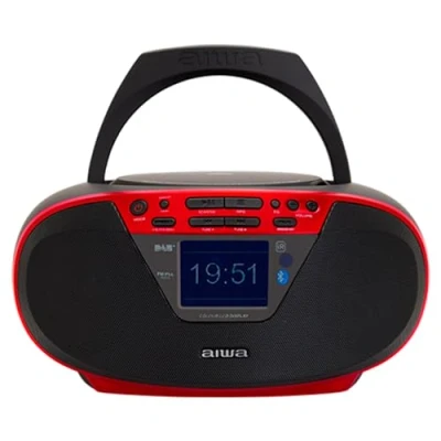 Afbeelding van Aiwa BBTU 500DAB/BK DAB+ draagbare CD radio, Bluetooth 5.0, USB, CD/CDR/RW/MP3, DAB+, kleur: zwart