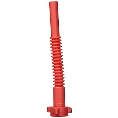 Afbeelding van hünersdorff Premium Plus benzineslang, flexibel, voor brandstofjerrycans, dubbele jerrycan + FuelFriend, met rode moer, rood