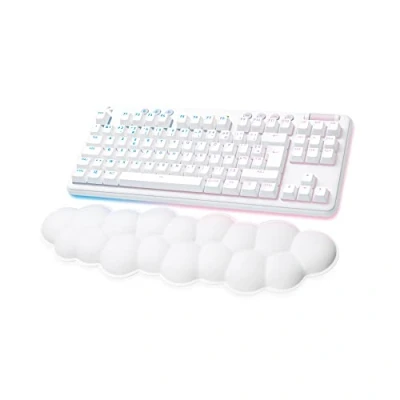 Afbeelding van Logitech G G715 toetsenbord zonder tenkey achtergrondverlichting draadloos Bluetooth, 2.4 GHz QWERTY Scandinavisch (Deens/Fins/Noors/Zweedsj toetsschakelaar: Linear wit