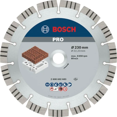 Image de BOSCH 2608602683 Disque de coupe diamanté Best for Abrasive 230 x 22,23 2,4 15 mm