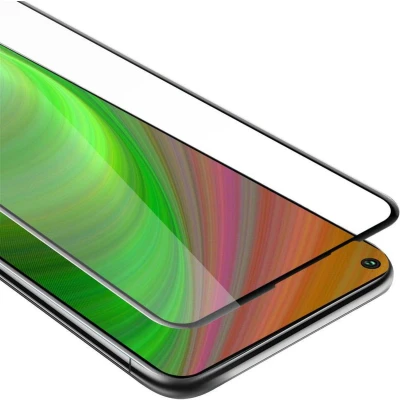 Afbeelding van Cadorabo Screenprotector geschikt voor Honor 20 PRO Volledig scherm pantserfolie Beschermfolie in TRANSPARANT met ZWART Gehard (Tempered) display beschermglas 9H hardheid 3D Touch