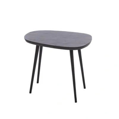 Afbeelding van Puno bijzettafel 56x44x44 cm mat zwart