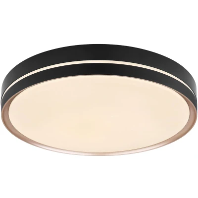 Afbeelding van Globo plafonniere Manni zwart metaal 38,5 cm ingebouwde LED module 41759 24