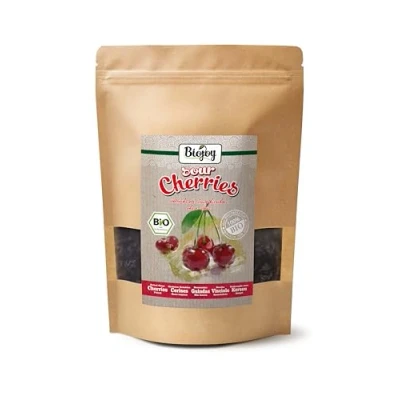 Image de Biojoy Cerises griottes séchées BIO (500 g), entières, sans noyaux et soufre