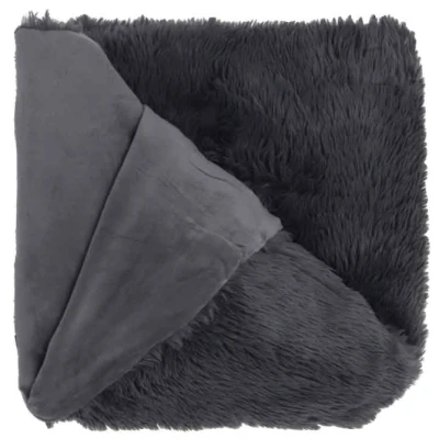 Afbeelding van Unique Living Plaid Mats Dark Grey 130x180cm