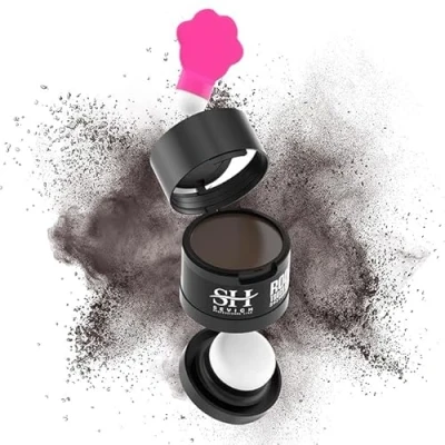 Afbeelding van Sevich Hairline Powder 2.0, instant concealer, haaruitval, wortelretoucheerpoeder, topper voor vrouwen en mannen, lichtgrijs haar, winddicht zweetbestendig,