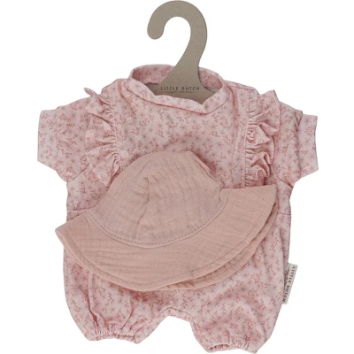 Afbeelding van Little dutch poppenkledingset pink floral 36 cm