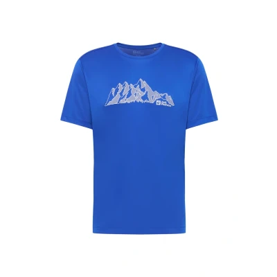 Afbeelding van Jack Wolfskin Sport Tshirt, Heren, Maat: Large, Mtn vibrant blue