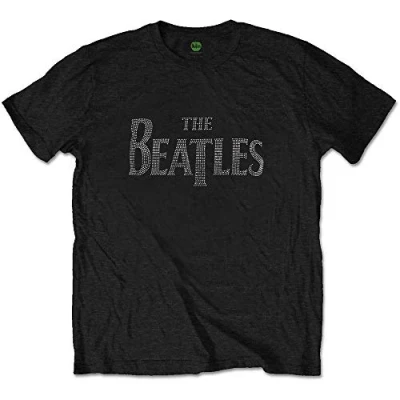 Afbeelding van The Beatles Drop T Logo Heren shirt M Zwart
