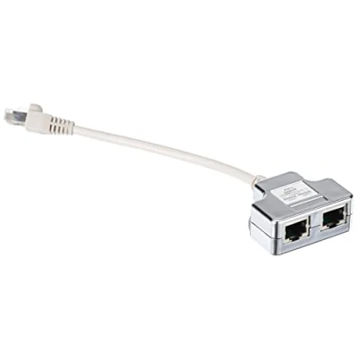Afbeelding van Digitus RJ45 Netwerk Adapter CAT 5, 5e [1x stekker 2x bus] Grijs