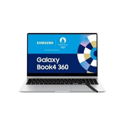 Afbeelding van Samsung Galaxy Book4 360 Laptop 15,6 inch, Intel Evo Platform Core Ultra 7, 16 GB RAM, 512 SSD Graphics, zilver, toetsenbord AZERTY FR