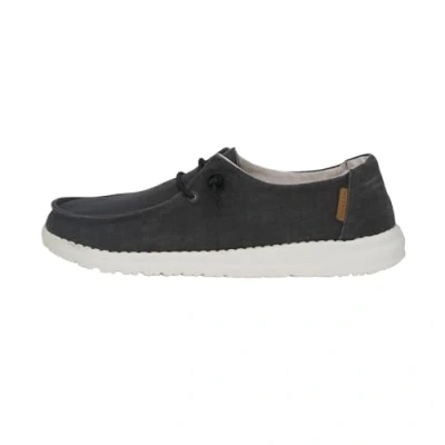 Afbeelding van Hey Dude Wendy Natural, mocassin voor dames, Chambray Off Black