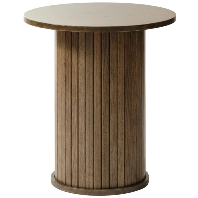 Afbeelding van Hygge Interiors Nola Ronde Bijzettafel Gerookt Eiken
